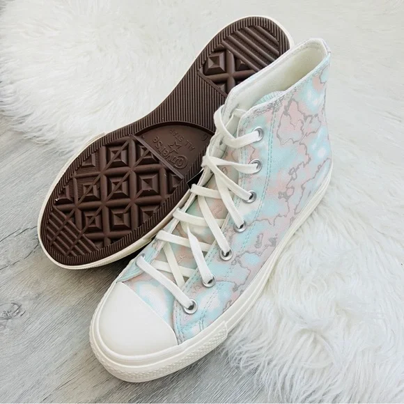 NWT Converse Chuck Taylor All Star Lift Platform Marble Women’s Shoes - Picture 3 of 8